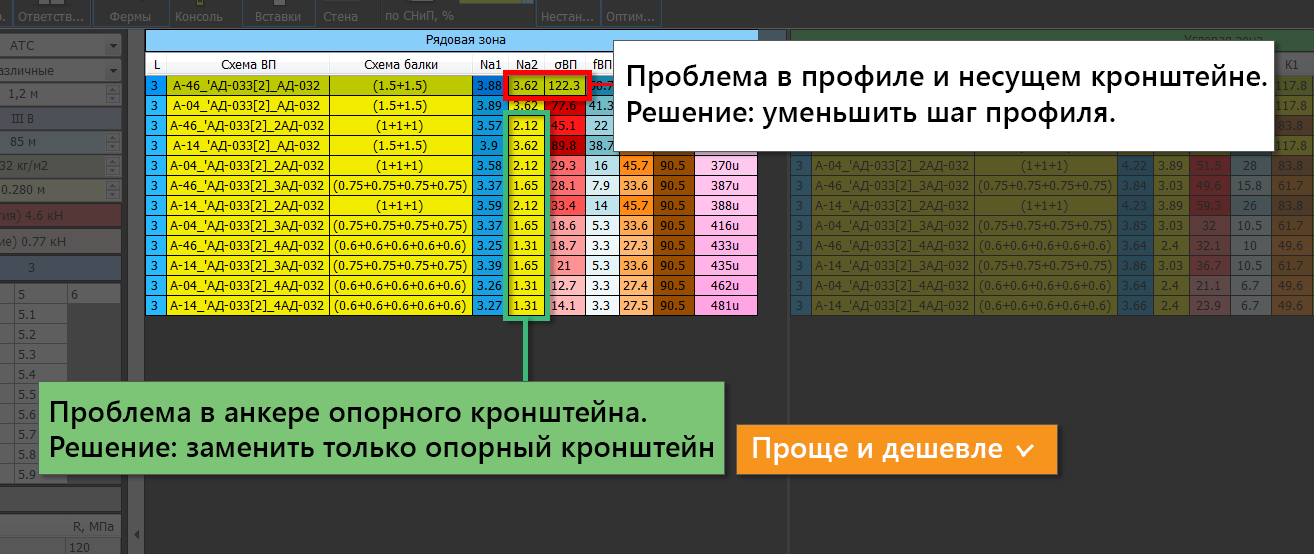 Оптимизация материалов вентилируемых фасадов при помощи прочностного (статического) расчёта в программе StatUs. Начальный уровень.